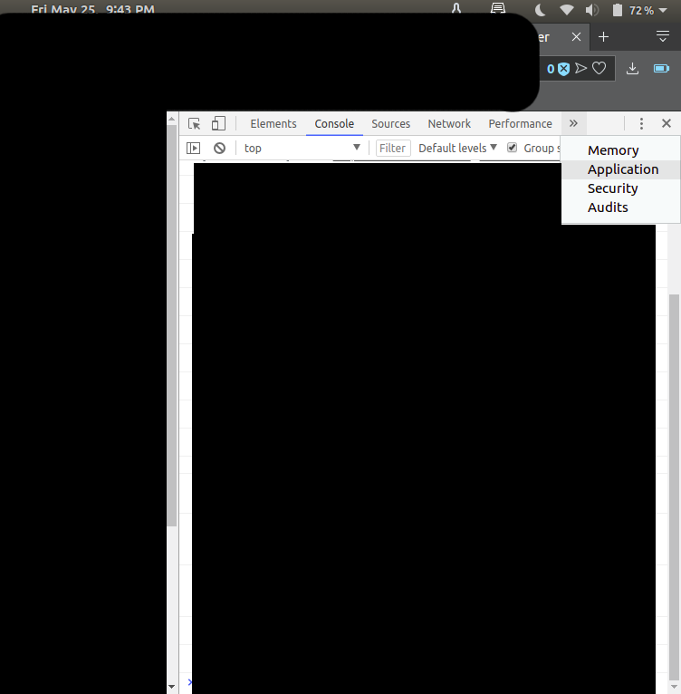 Opera - select "Application"